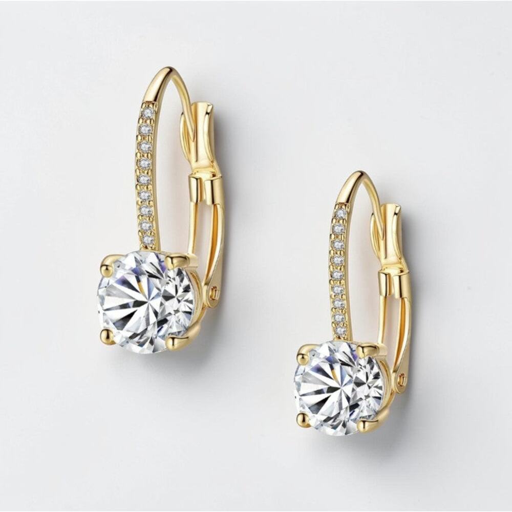 Gold Dangle Drop Earrings